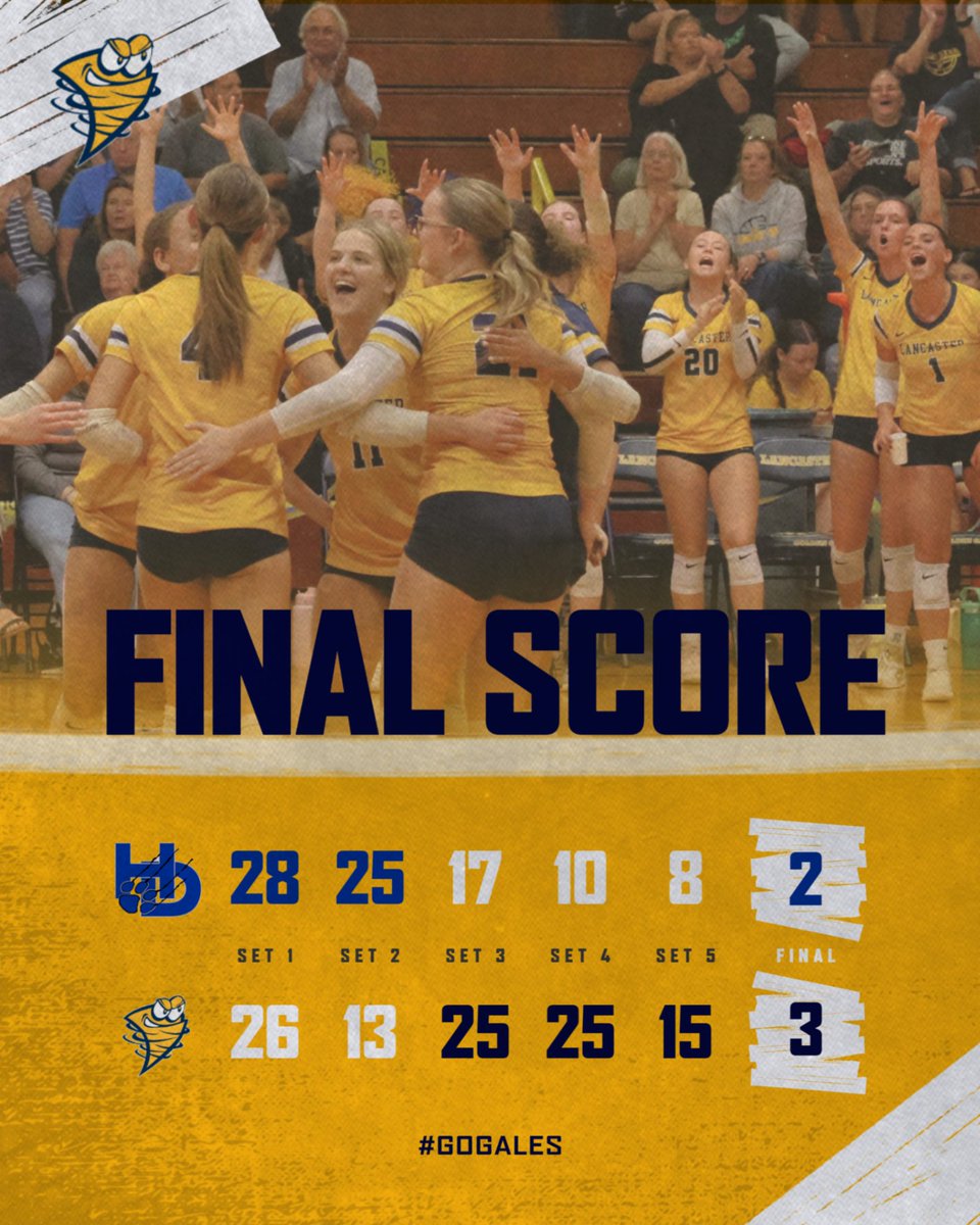 Gales Volleyball completes the reverse sweep to secure the home playoff victory over Hilliard Davidson! #Galesnation