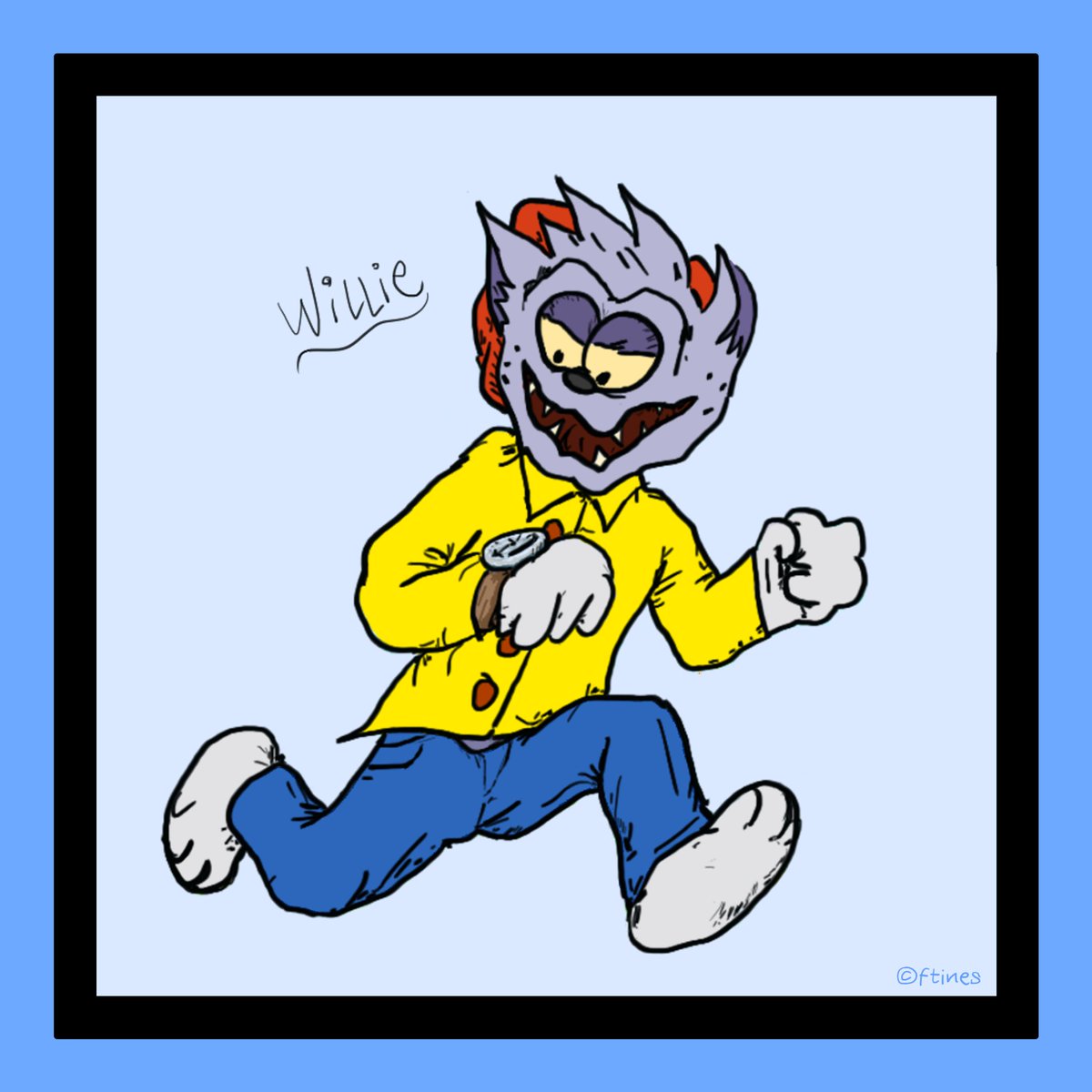 fredtines's tweet image. Willie 🐺
#dailyart #Inktober