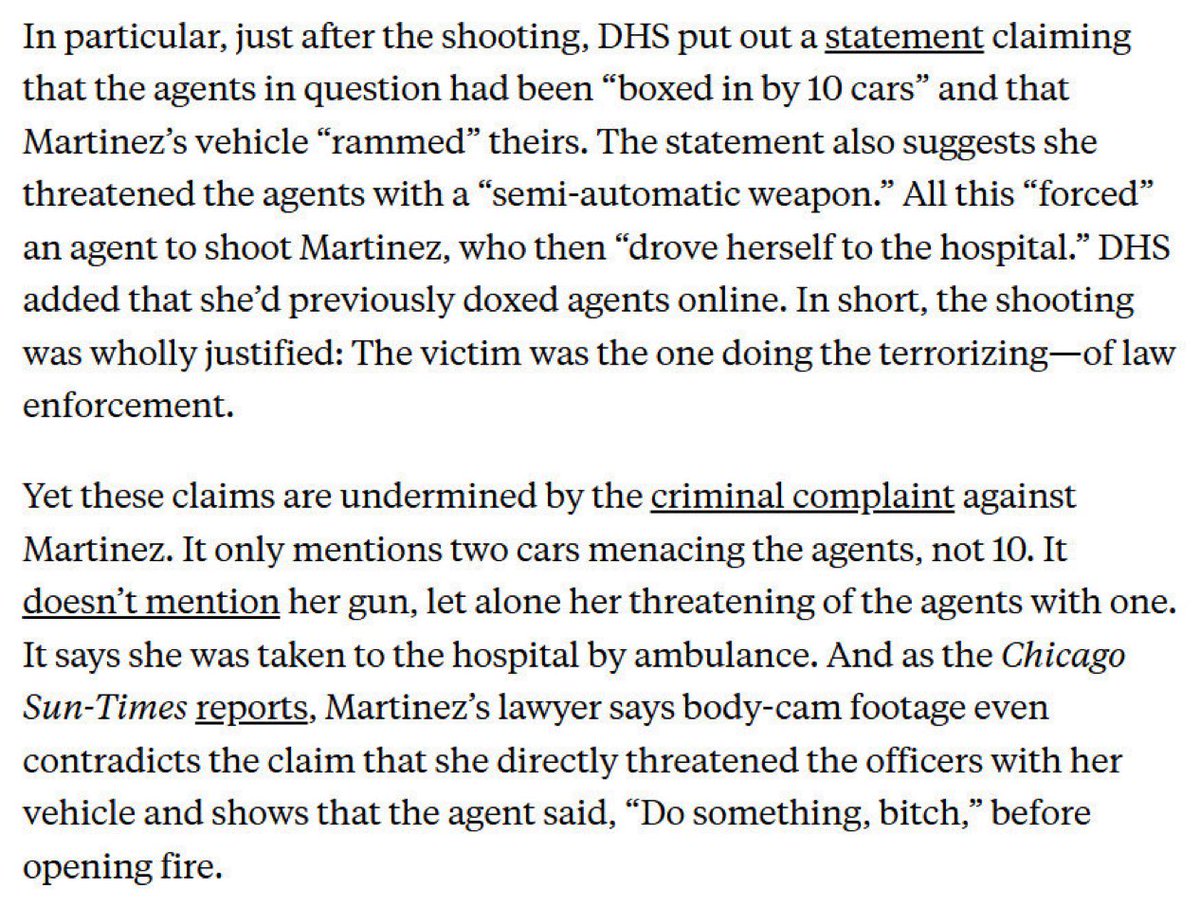 TheMaineWonk's tweet image. DHS allegedly shot a US Citizen multiple times and got caught lying about it.

What the fuck are we doing? 

READ: newrepublic.com/article/201957…