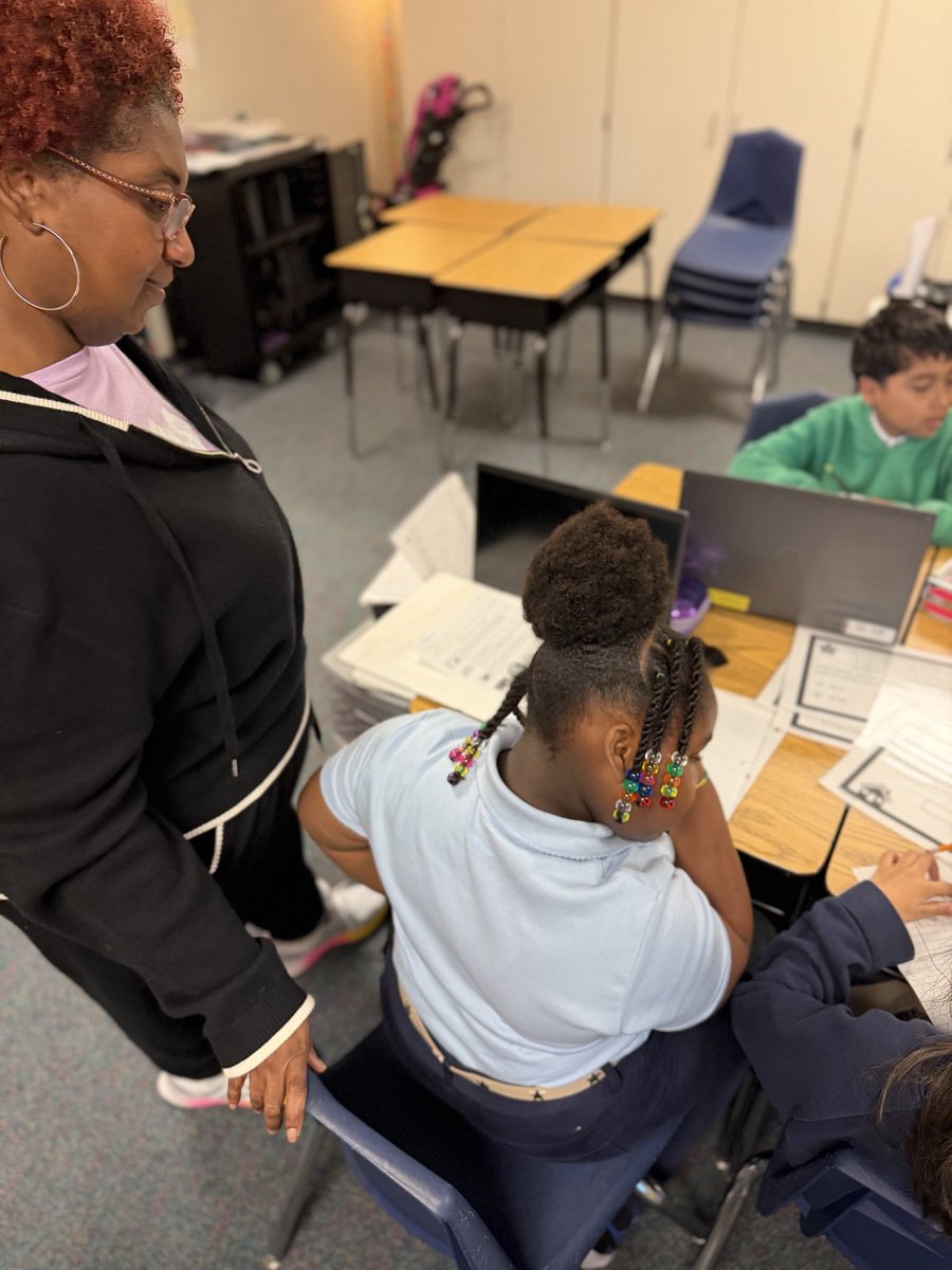 Today was bring your parent to school to “Learn with Me.” So grateful for the amazing parent support this school year! <a href="/OutleyE/">Outley Elementary</a>