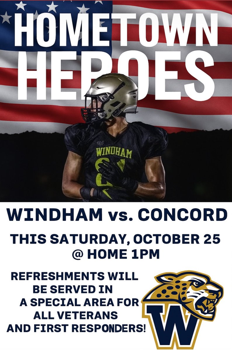 This weekends home game is not only our homecoming game but is also our annual hometown heroes game!