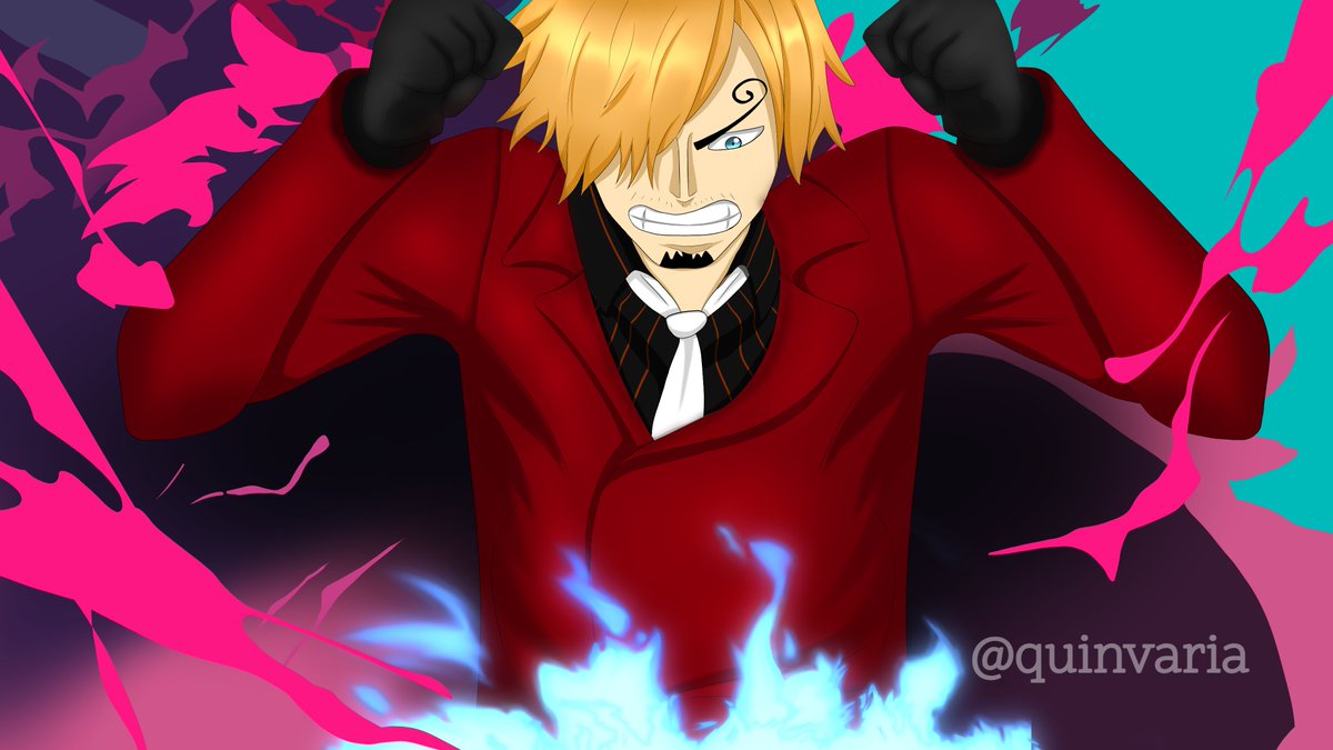 Quinvaria's tweet photo. Anger ignites the flames, but control turns them into power.

#digitalart  #animeartist  #fanart  #sanji #sanjifanart  #FireArt #animeartist  #artistsontwitter https://t.co/8IVNxZrJ1B