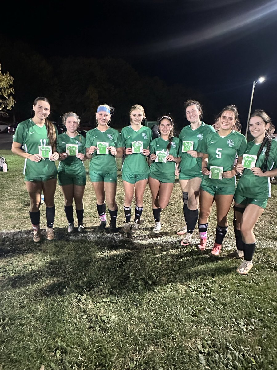 Congrats to our seniors and an awesome Senior Night victory, 7-1!