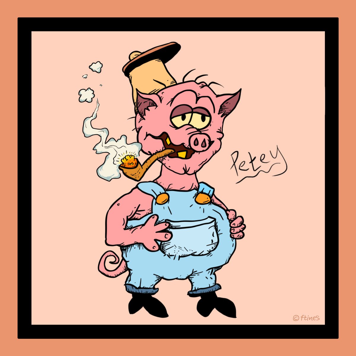 fredtines's tweet image. Petey 🐷
#Inktober2025 #Inktober #dailyart #digitalart