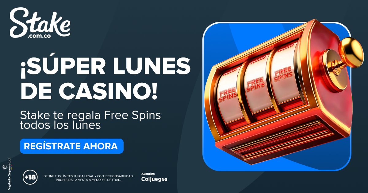 StakeColombia's tweet image. ¡Los lunes son Súper en nuestro Casino! 🎰 🤩
Accede a recompensas como freespins, Bonos y otros beneficios a los usuarios seleccionados según las condiciones 🔥
Sortearemos 100 freespins entre todos los que den RT y comenten su user 💥
Juega ahora: ow.ly/4xmm50WlZOA