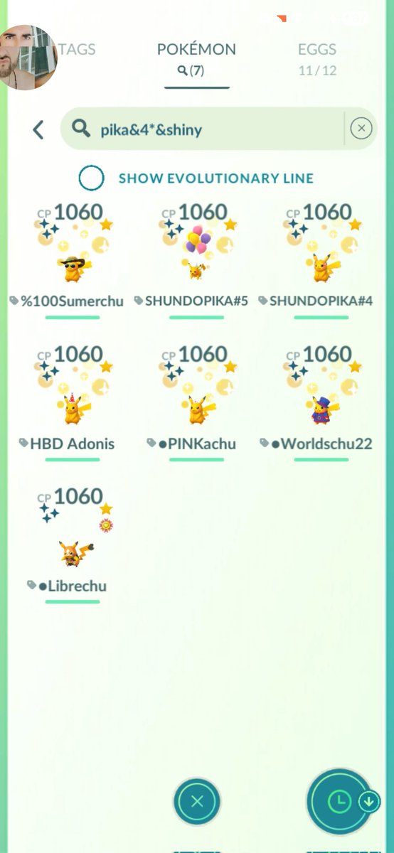 AdonisCreatus's tweet image. LFG!!! 🥳🥳 #SHUNDO #PIKACHU #6 OR #7 #PokemonGO