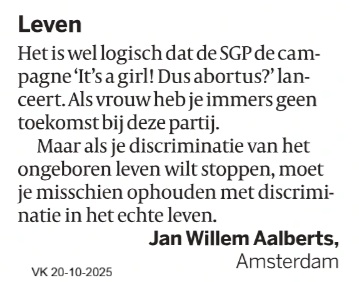 Een doordenkertje...