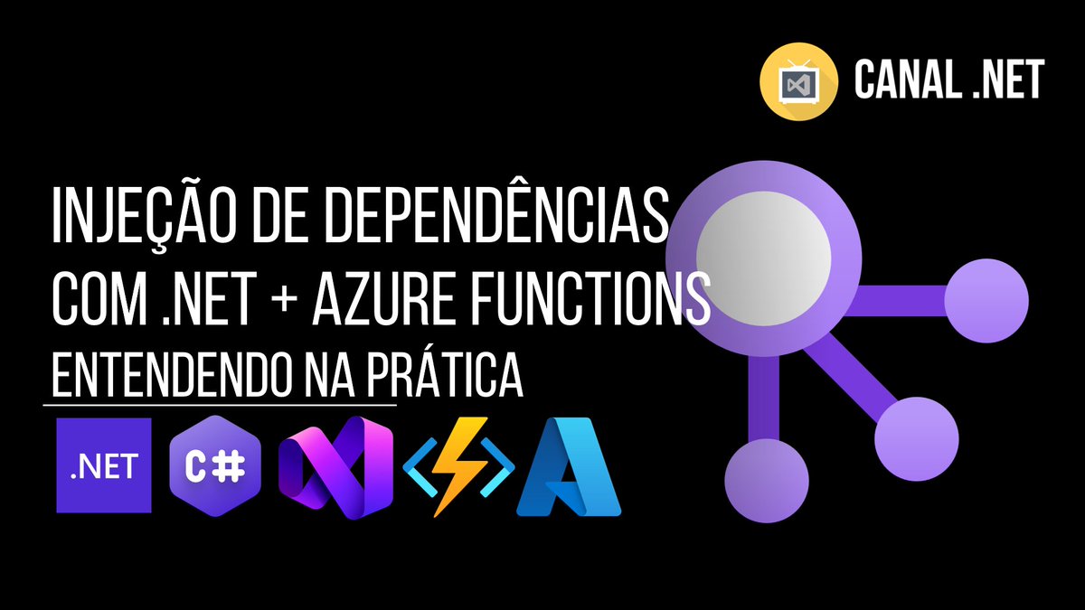 RenatoGroff's tweet image. Novo vídeo no Canal .NET -> Injeção de Dependências com .NET + Azure Functions: entendendo na prática -- Link: youtube.com/watch?v=nJSeu9…
C/ @tbertuzzi @alemalavasi @ionixjunior 
#dotnet #csharp #azurefunctions #functionapp #serverless #azfunctions #di #dependencyinjection