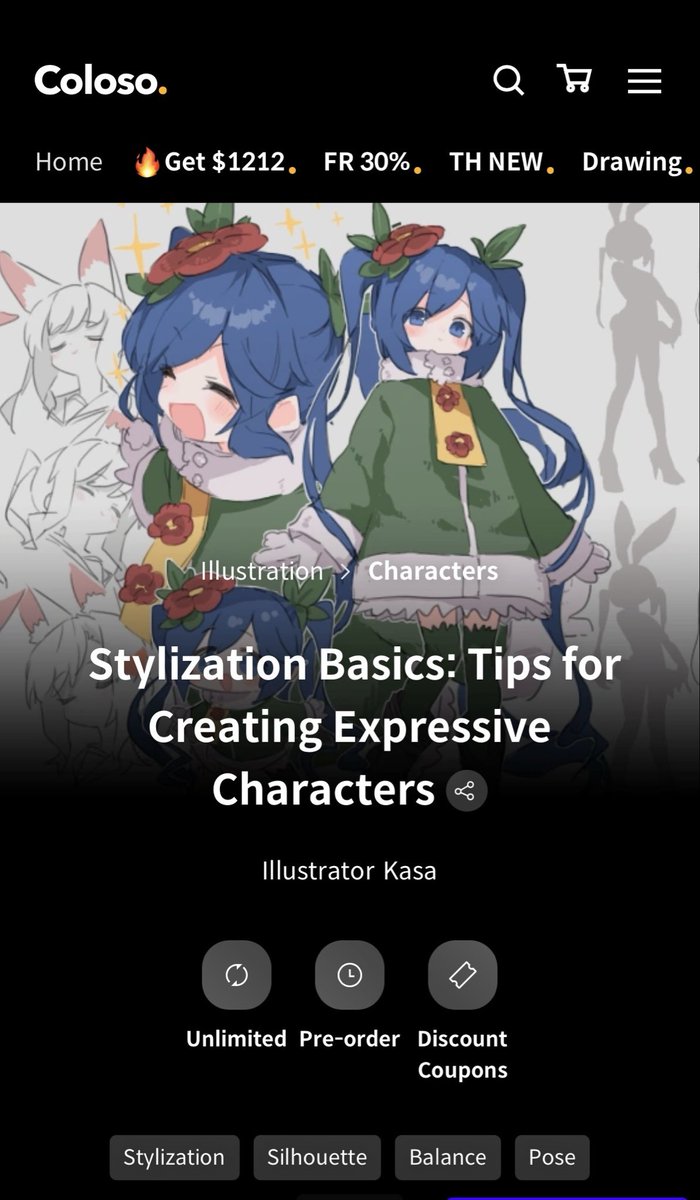 kurisubp's tweet image. I've been waiting for this course for months, it's finally in English.
I love this artist, I wanna learn from them and improve my artworks.