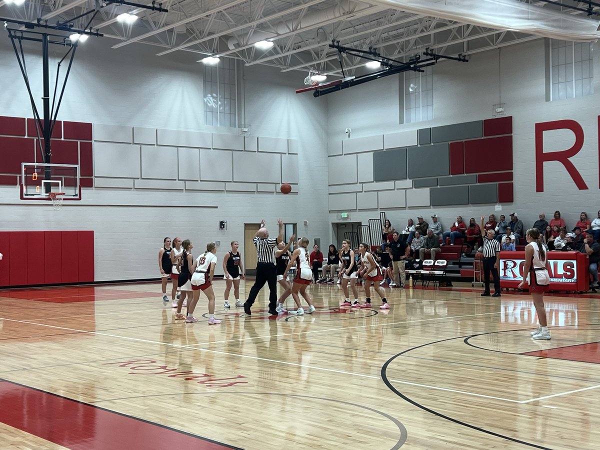 SuperJZip's tweet photo. First game of the season! RBES girls basketball takes the court! And check out those new cheer uniforms!  #redbud132 https://t.co/X40Qo9Tc1J