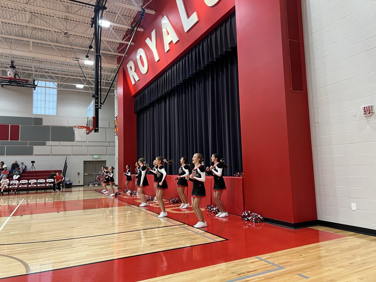 SuperJZip's tweet photo. First game of the season! RBES girls basketball takes the court! And check out those new cheer uniforms!  #redbud132 https://t.co/X40Qo9Tc1J