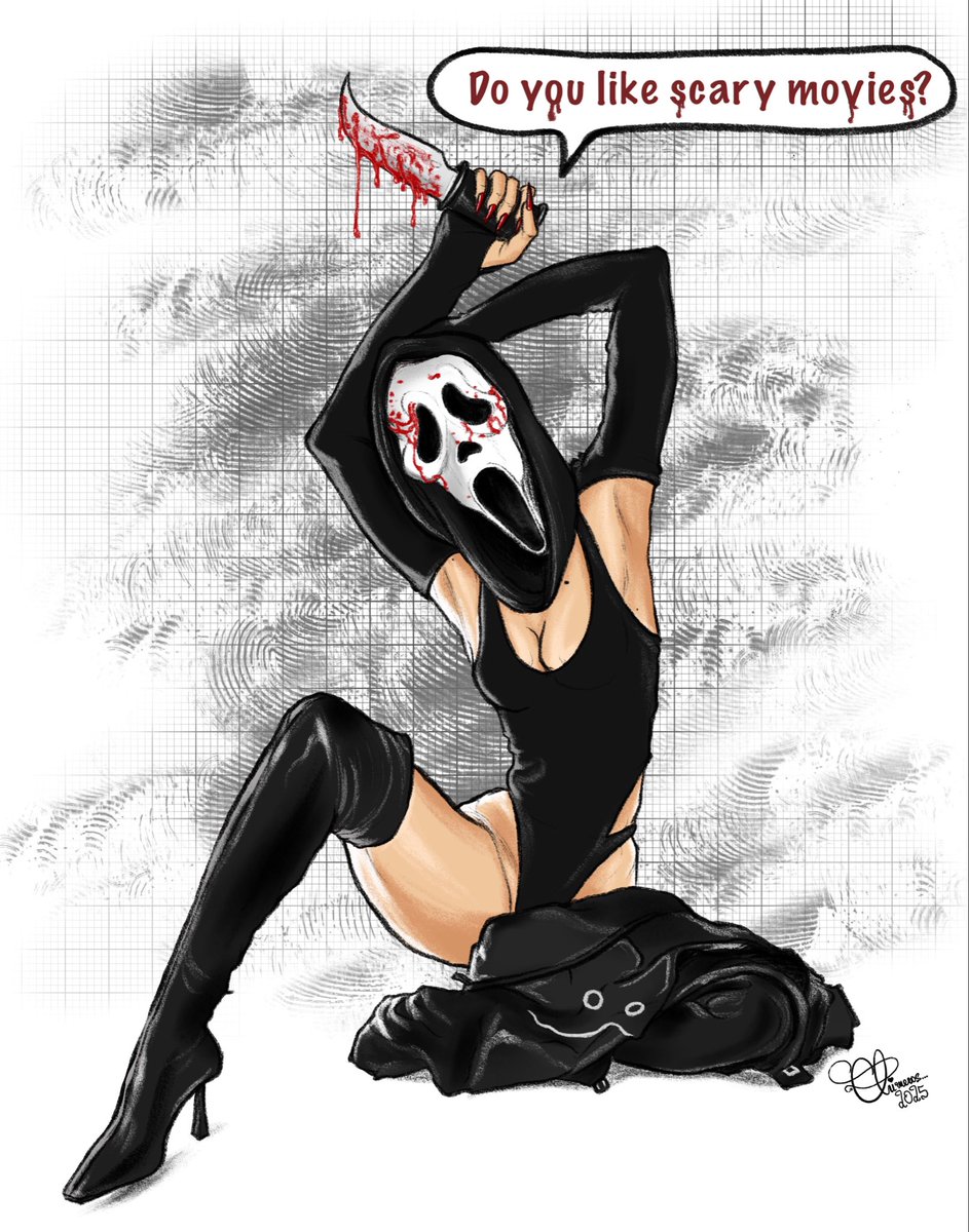 oderatheartist's tweet image. Do you like scary movies? 👻

My 2nd #Slasher babe had to be Ghost face from the Scream franchise.

#Ghostface #Scream #Horror #Slashermovie #Halloween #Sketch #Spoookyseason