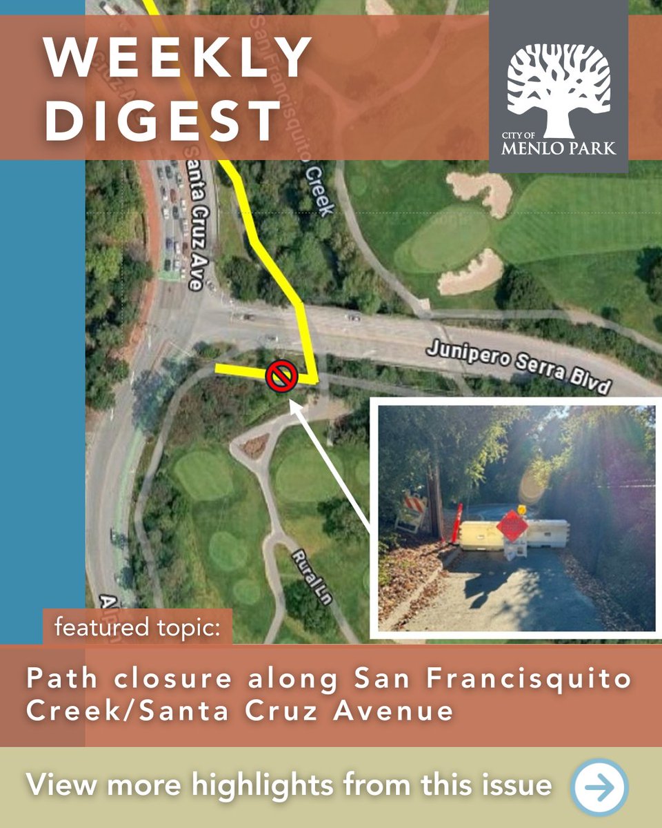 CityofMenloPark's tweet image. View this week’s #WeeklyDigest: publicinput.com/Email/j833426 and subscribe: publicinput.com/weeklydigest