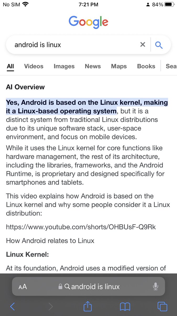 LanceHirdler13's tweet image. Linux is everywhere Kernel every time I see android