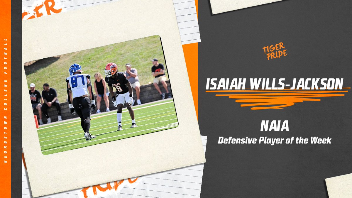 .<a href="/IsaiahWJackson3/">Isaiah Wills-Jackson</a> named NAIA Defensive Player of the Week.

#TigerPride