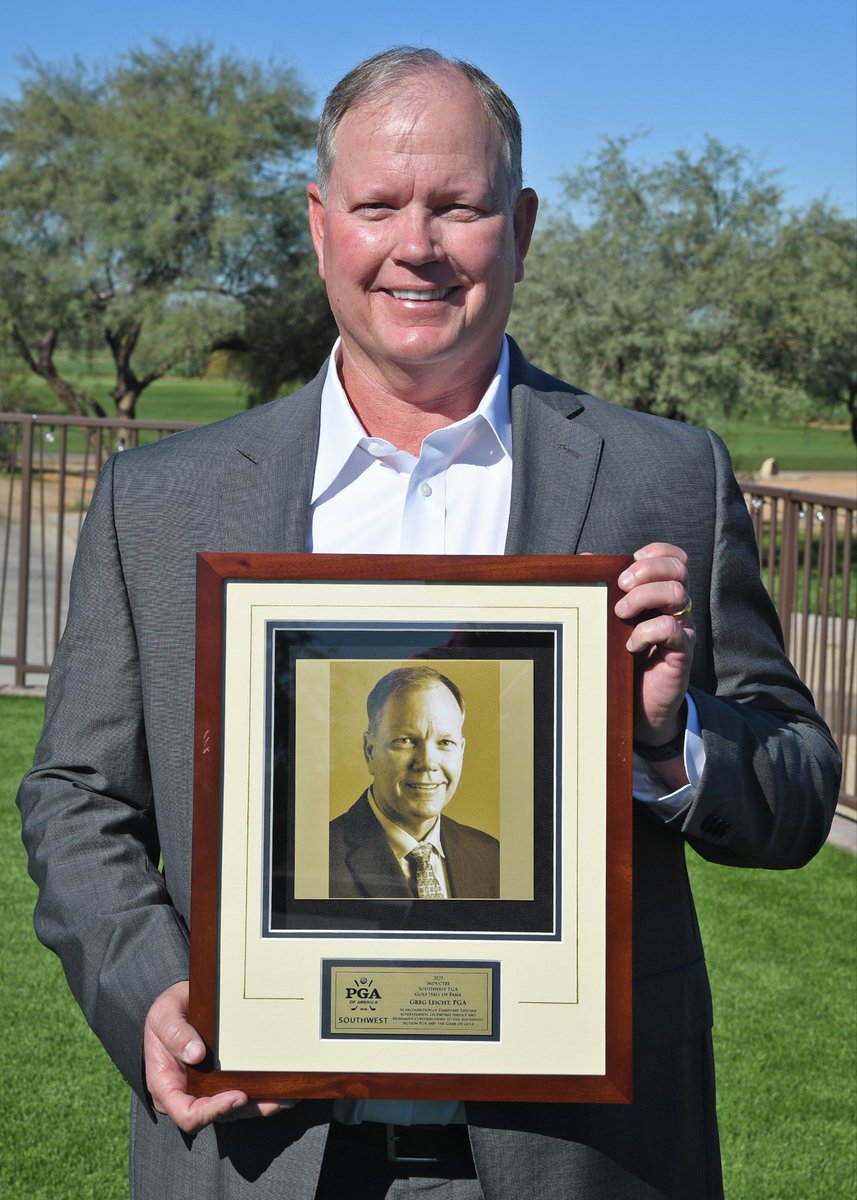 Our family was honored with the <a href="/southwestpga/">Southwest PGA</a> Foundation Denise Martinez Award for community service today.  <a href="/gregoryleicht/">Greg Leicht, PGA</a> was also inducted into the Hall of Fame.  We are incredibly honored and will continue to work hard as a family. <a href="/ELeichtsftb2026/">Ellie Leicht</a>