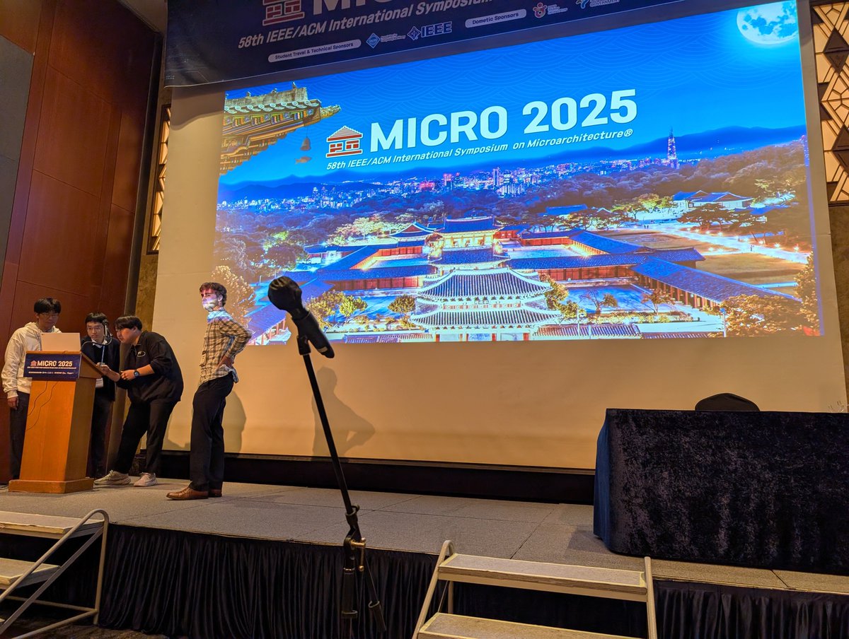 Day 2 of #MICRO58, opening with more microarchitecture focused on prefetching! Very good talks so far