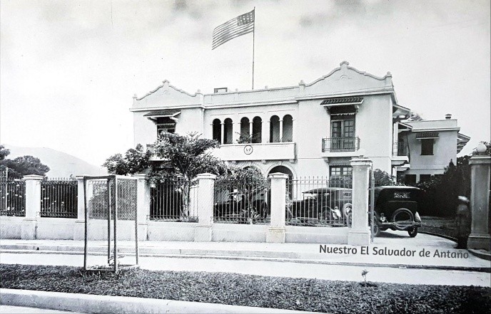 Legación de los USA en San Salvador. Calle Arce. 1920