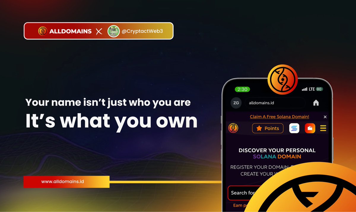 CryptactWeb3's tweet image. The AllDomains Roadmap 🧵
How Domains Evolve into Identity, Liquidity, and Infrastructure