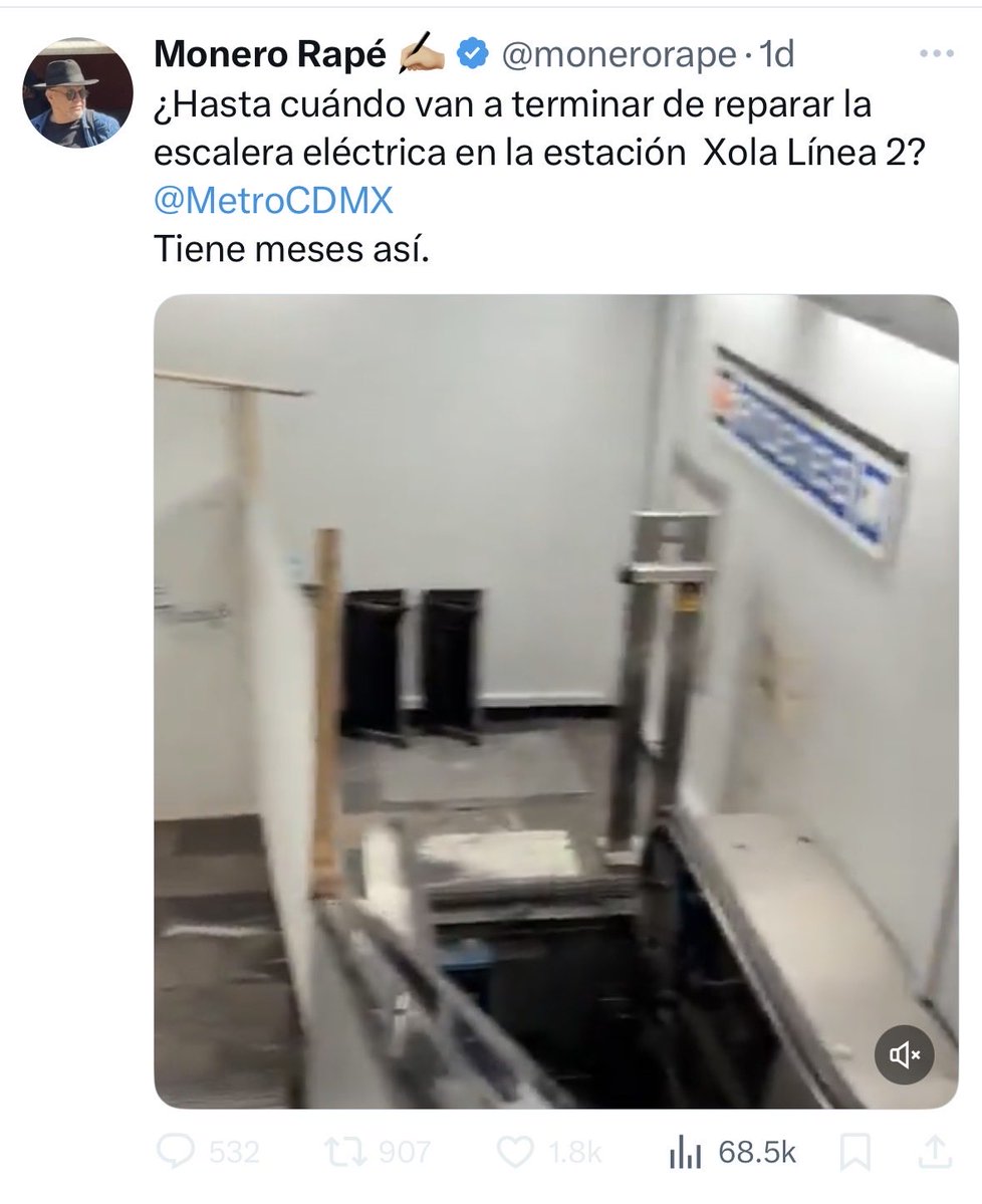 Vicente Gálvez (@vicente_galvez) on Twitter photo El monero plagiario <a href="/monerorape/">Monero Rapé ✍🏼</a> no está disfrutando lo votado.
Pobre, se creyó el discurso de que habría una “inversión histórica” en el Metro de la CDMX… 👇 El monero plagiario <a href="/monerorape/">Monero Rapé ✍🏼</a> no está disfrutando lo votado.
Pobre, se creyó el discurso de que habría una “inversión histórica” en el Metro de la CDMX… 👇