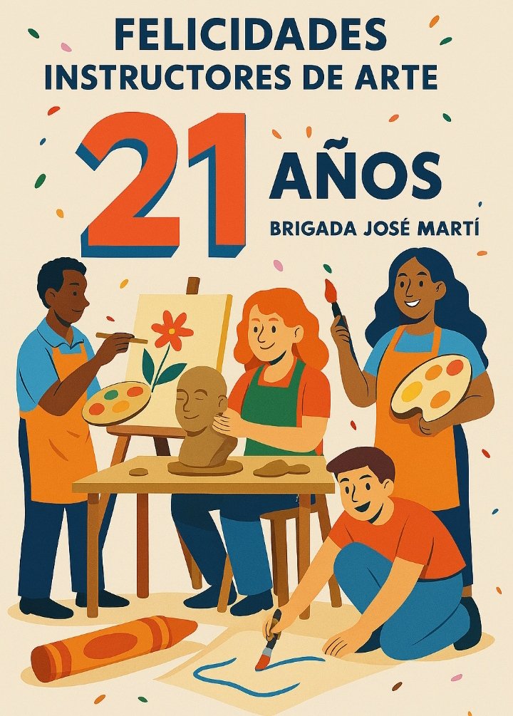 La Brigada José Martí sigue transformando comunidades con danza, pintura, teatro y música.  
Gracias a cada instructor por sembrar cultura en cada rincón de Cuba 🇨🇺#OrgulloDeSerInstructoresDeArte #CulturaViva