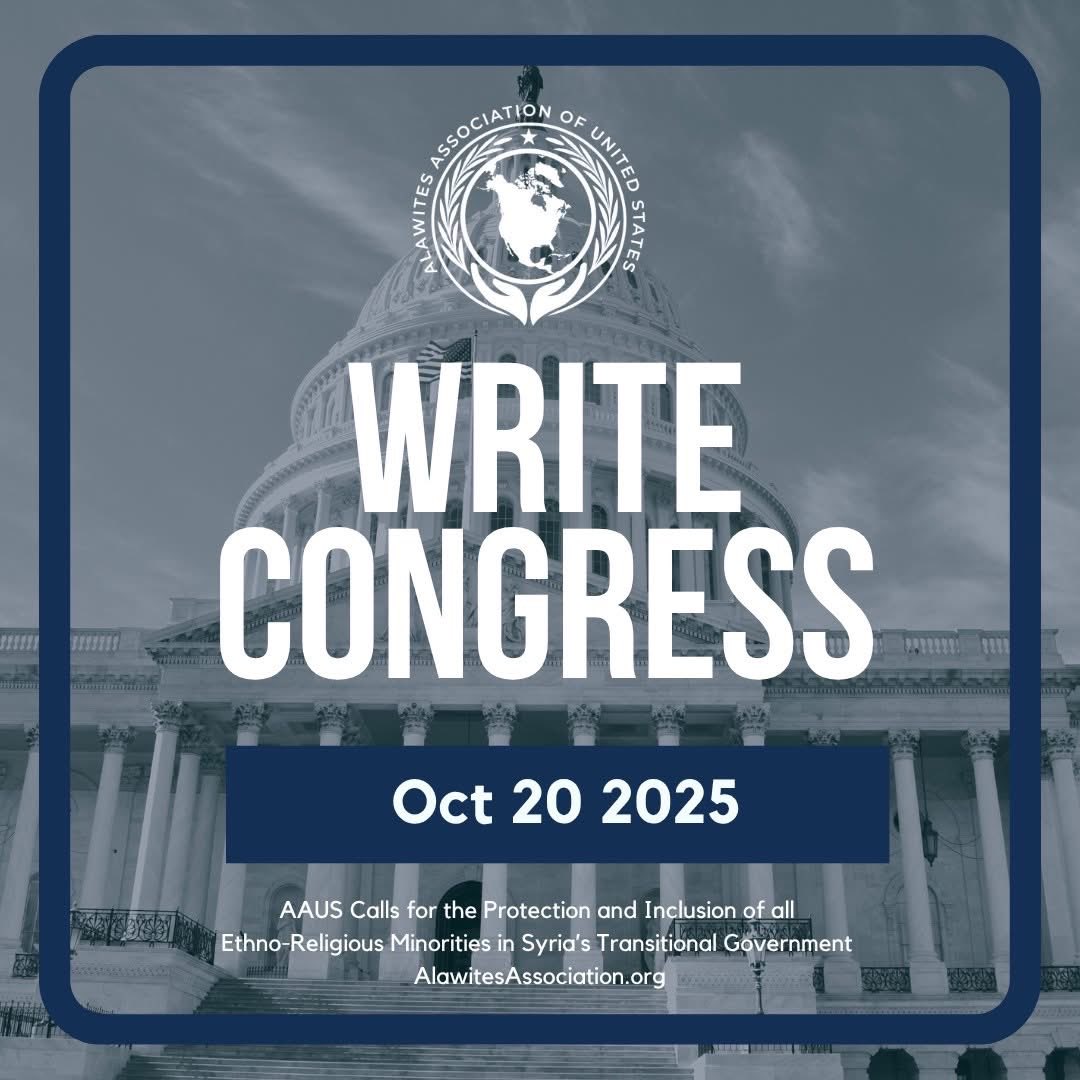 AlawitesAAUS's tweet photo. 📢 WRITE YOUR MEMBERS OF CONGRESS TODAY! 

📬 Send a message today to urge your members of congress to support U.S. policy that protects Syrian minorities, ensures accountability, and champions human dignity.
👉 Click here to take action : https://t.co/1d82s8KJCZ… https://t.co/tEo9OXXyeb