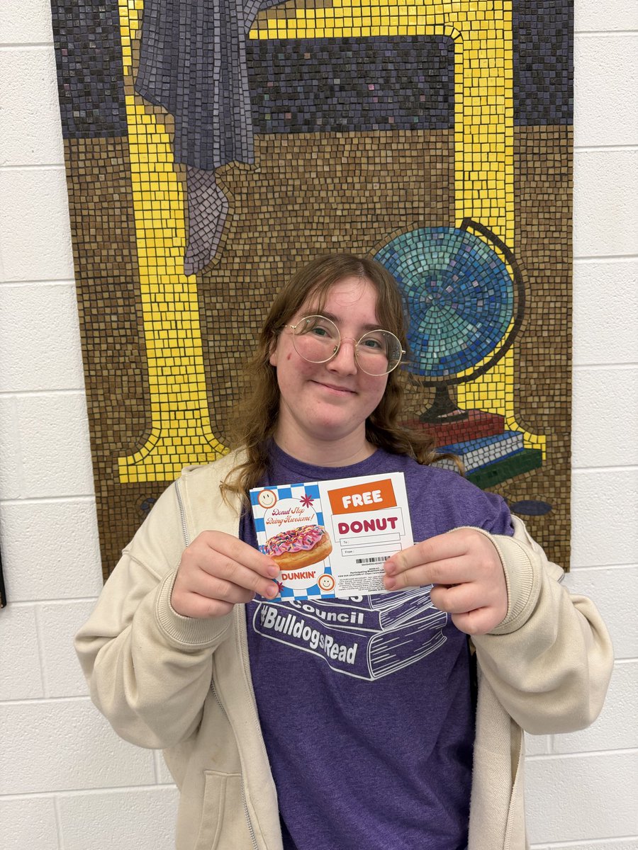 Our student of the week for October 20 is Saralyn Yambor! Saralyn was nominated by our library media specialist for her hard work and helpfulness in the library! We are so lucky to have her at SHS! #OnlyOneSHS <a href="/SmyrnaBulldog/">Smyrna Bulldog</a> #SmyrnaRunsOnDunkin