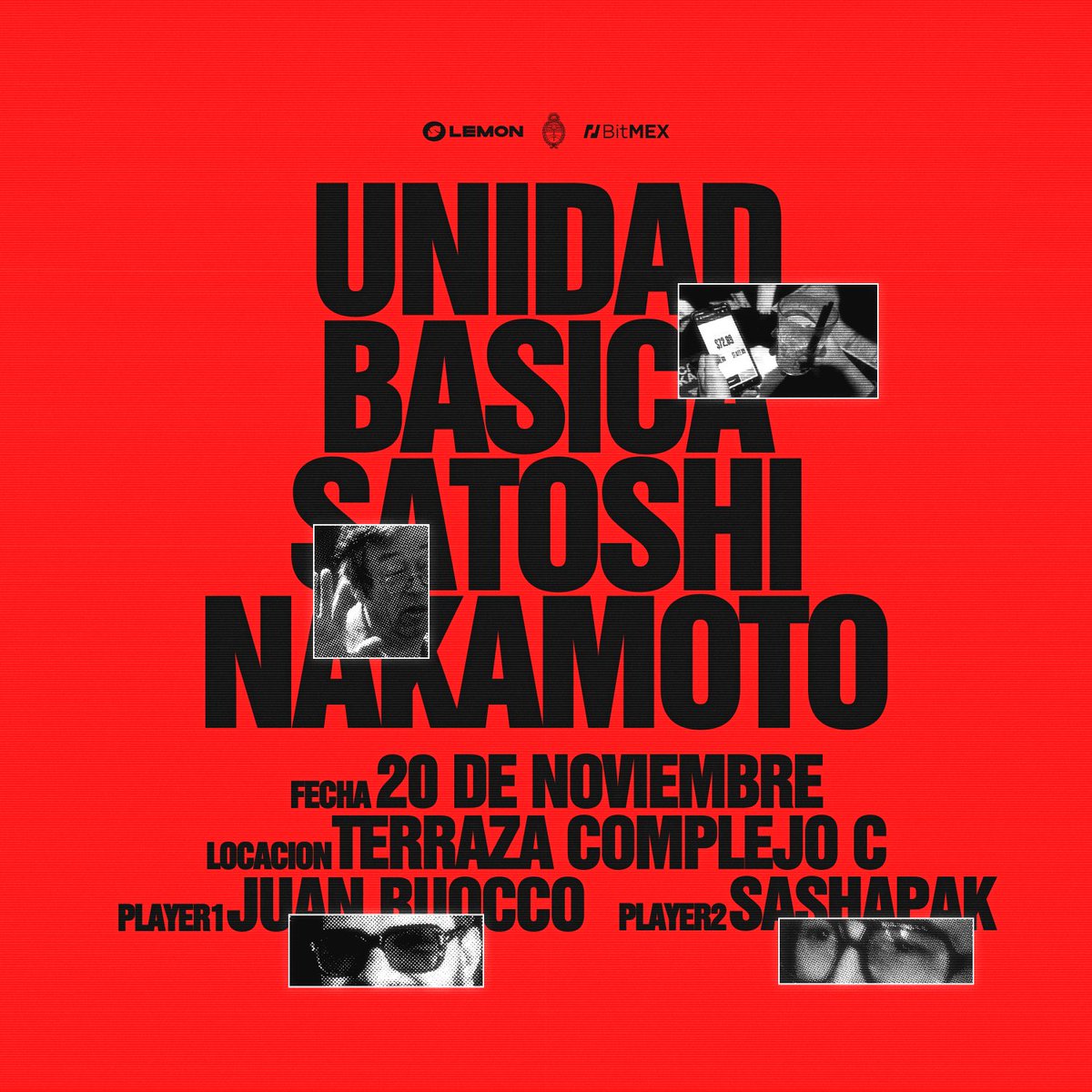 UnidadNakamoto's tweet image. 🗓 20 DE NOVIEMBRE
📍 TERRAZA DEL C
📢 @realjuanruocco @notsashapak
🩸 TRINCHERA AFK DE TURBO-GOZADERA
💋@BitMEX @lemonapp_ar