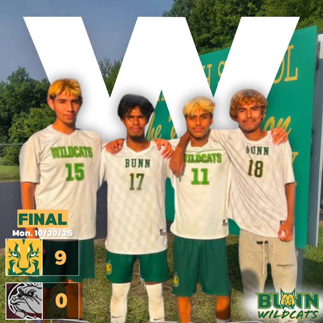 BunnWildcatsFCS's tweet photo. #BunnSoccer makes it a memorable senior night for the 2026 class with a convincing win over Nash Central! 

#GoBunn | #WeAreBunn | #WinCats
🟩😼⚽️🟨 https://t.co/UlZVn2fixd