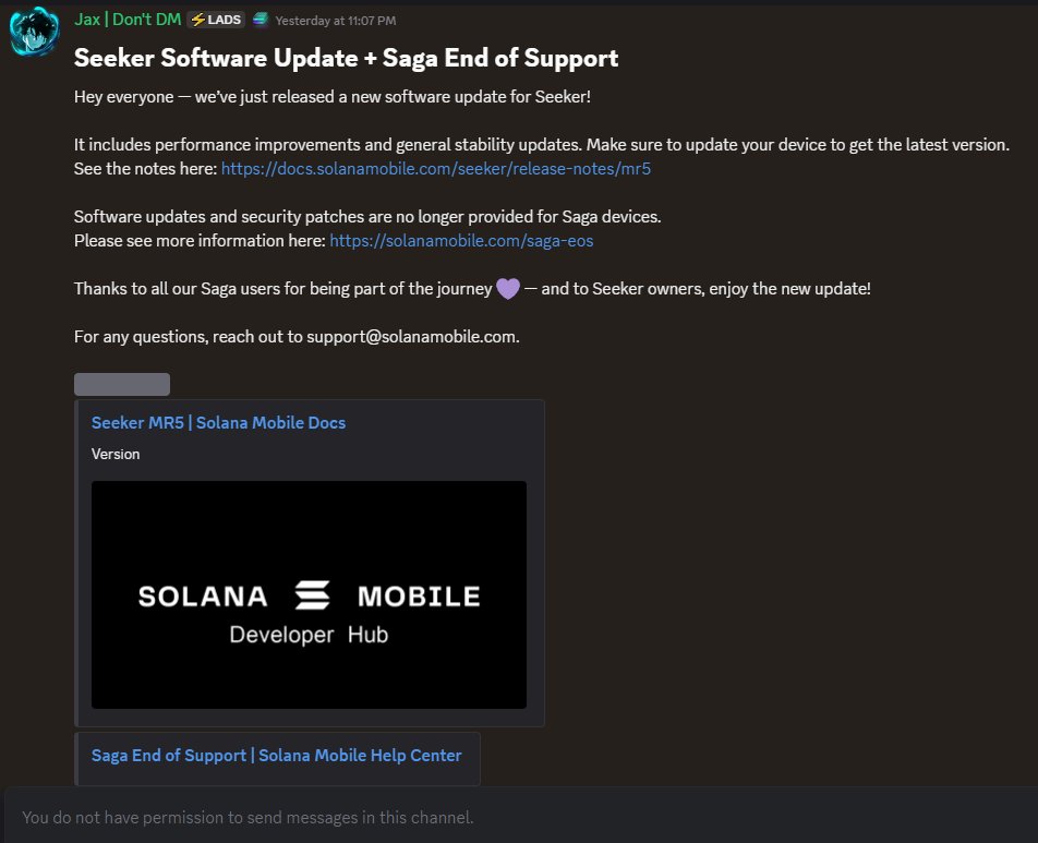 Crypto_Benz's tweet image. 📌 ปิดตำนาน! @solanamobile Saga ไม่ได้ไปต่อ
Saga เป็นมือถือรุ่นแรกที่ได้รับเสียงฮือฮาจากแอร์ดรอปที่ได้เกินจำนวนเครื่อง จนต่อยอดมาเป็นรุ่นที่ 2 อย่าง Seeker
Seeker เริ่มจัดส่ง 4 ส.ค. แต่ผ่านมา 2 เดือน 17 วันแล้ว ไม่นับว่า Pre-order อีกปีกว่า ก็ยังไม่มีใครได้เครื่องในไทย…