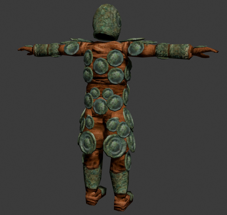 Ancient armor of alchemist soldiers