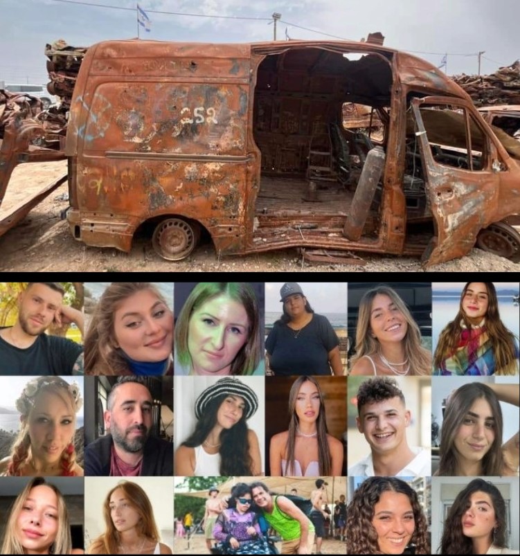 18 angels were murdered in this ambulance.🥀

🕯Shani Gabbay.
🕯Noam Shalom. 
🕯Bar Tomer.
🕯Ziv Frankel. 
🕯Lin Dafni.
🕯Victoria Gorlov.
🕯Alexander Samoilov.
🕯Alina Palhati. 
🕯Moriah Or Suissa. 
🕯Lior Aton.
🕯Karin Jorno.
🕯Matan Kiddo Elmelm.
🕯Arik Peretz.
🕯Ruth Peretz.
