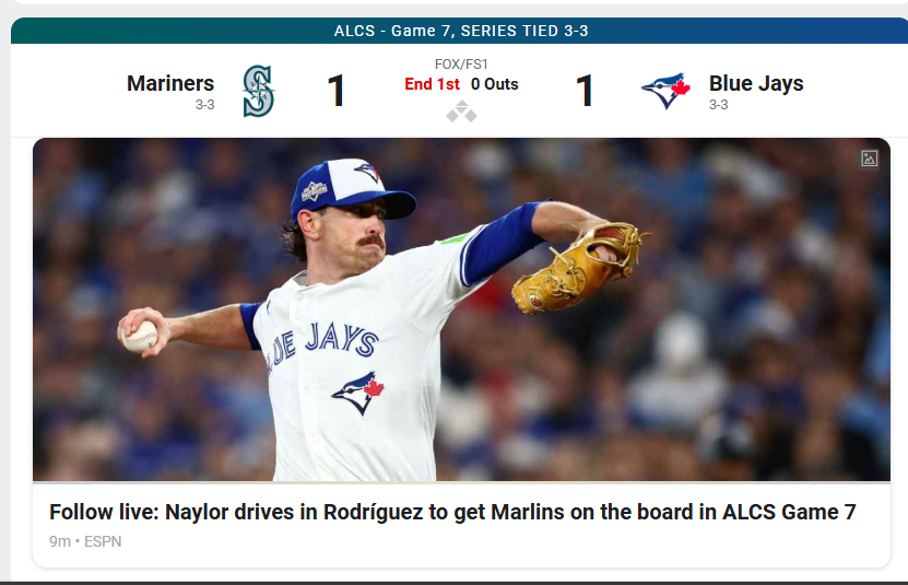 jlado84's tweet photo. Hey @espn , i know it's been a bit since the Mariners made the post season, but confusing them with the Marlins of all teams, not a good look https://t.co/g22LQPI7Pv