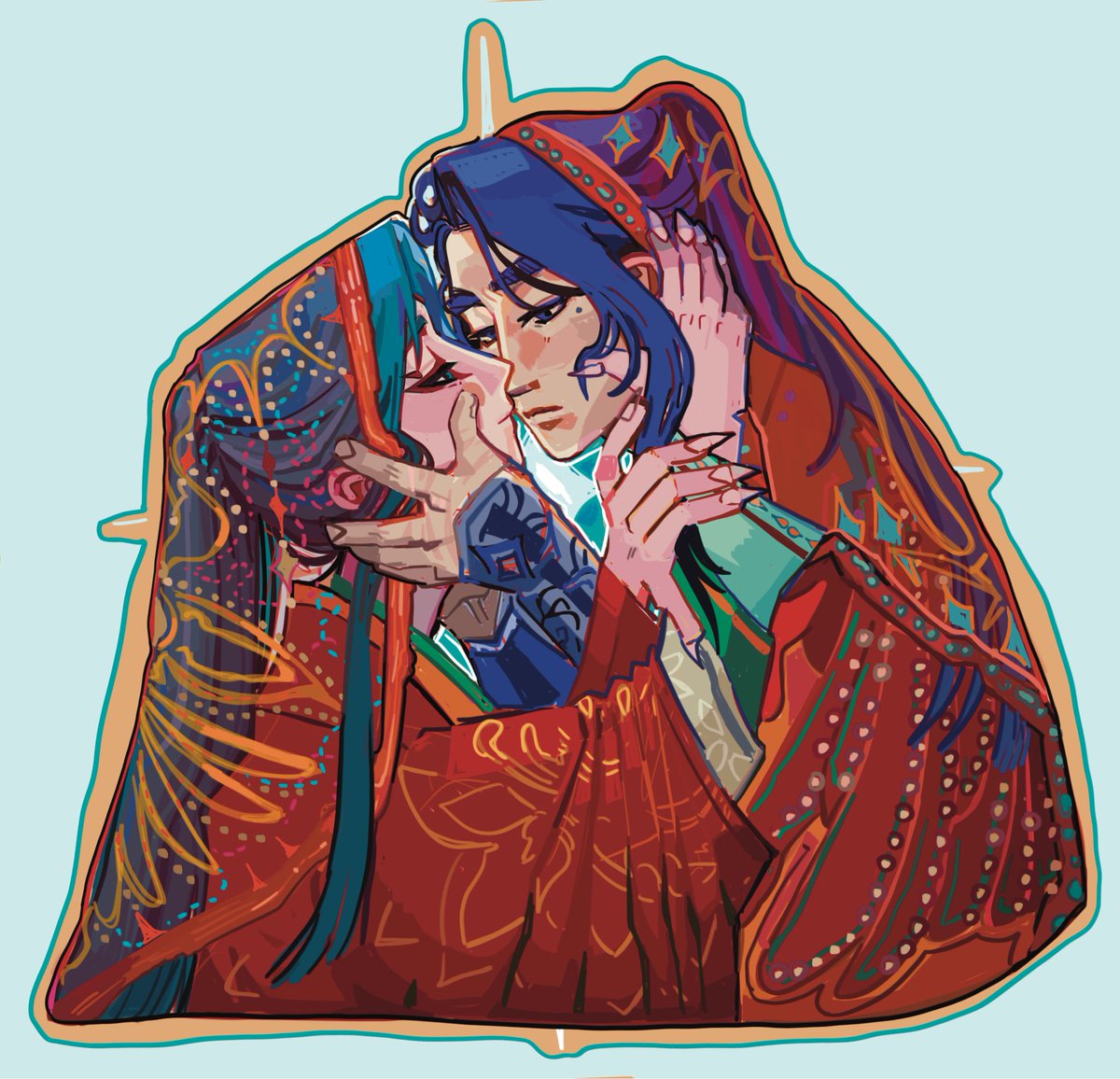 sunstung_'s tweet image. you and I and warmth I hadn’t dreamt of

#svsss #liujiu

I just really wanted to draw them getting married