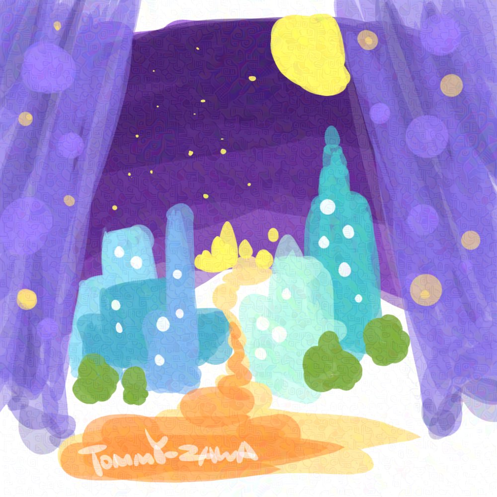 ymmtymmt0901's tweet photo. 「Autumn Night」2025.10.21
#1日1絵 #イラスト #illustrations #365日チャレンジ #day293 #毎日更新 The autumn nights are lovely, and the air is wonderfully crisp. I pulled back the curtains and gazed at the moon, the stars, and the city glow, contemplating what lies ahead. https://t.co/fYDVMqpaX1