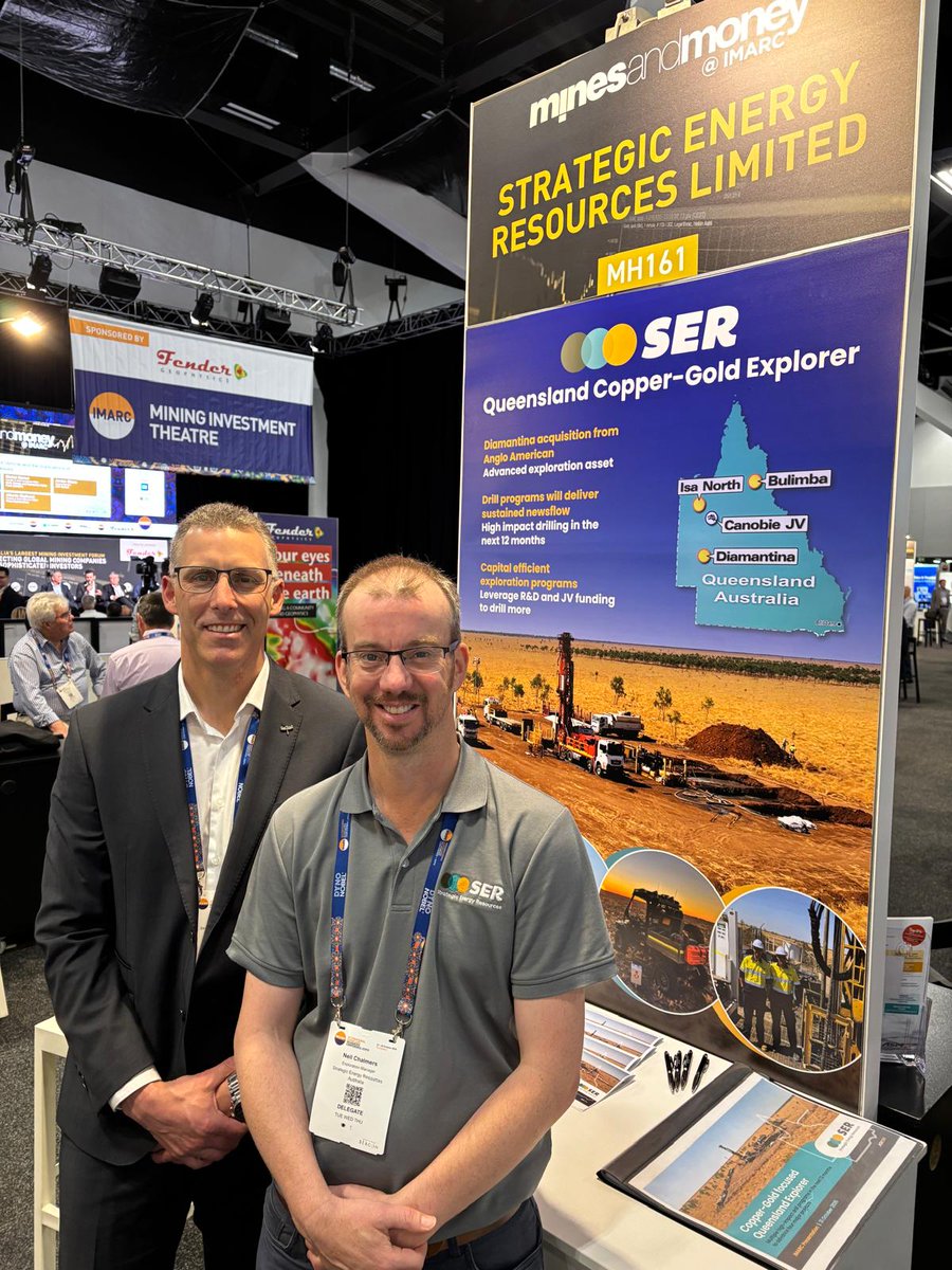 The 2025 International Mining and Resources Conference is officially underway and the $SER team is on site and ready to connect.

📌Reminder: MD, David DeTata will be presenting today at 2.30pm (AEDT).

View the presentation here ➡️ tinyurl.com/y45e7ta2

 #IMARC2025 #Investors
