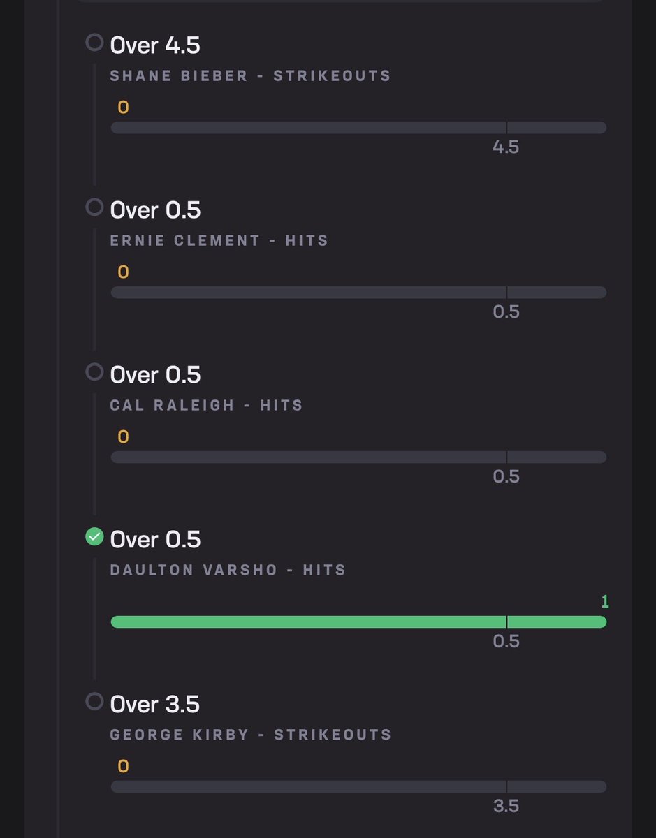 Jnewcomb83's tweet photo. Hey @HardRockBet Bieber has 2 strikeouts and Kirby has 1! Fix the issue and start recording them! https://t.co/NOeW6muiD3