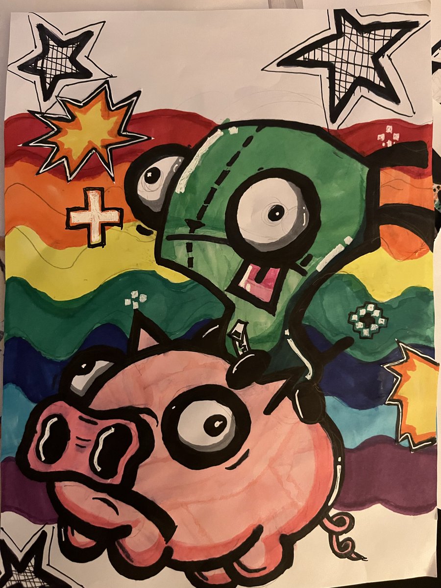 FountainCartoon's tweet image. Actually yes.

My daughter Gypsy takes commissions.

All proceeds go into a college fund, but for $20 you can get a hand drawn, marker colored picture like these previous commissions.