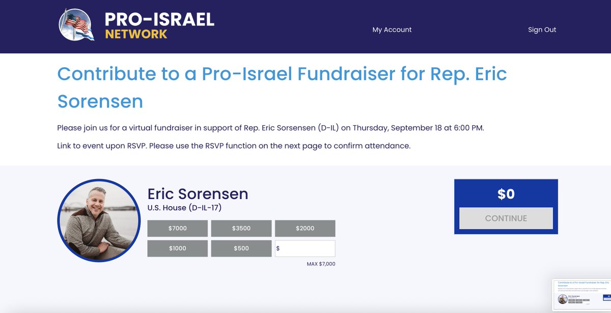 I've asked a representative from <a href="/AIPAC/">AIPAC 🇺🇸🇮🇱🎗️</a> for clarity on this site and if they operate it. They've read my text but have not responded 

Stevens' and Craig's campaign both also appear to be using this same site the same way. I also found a page for Rep. Eric Sorsensen (IL-17)