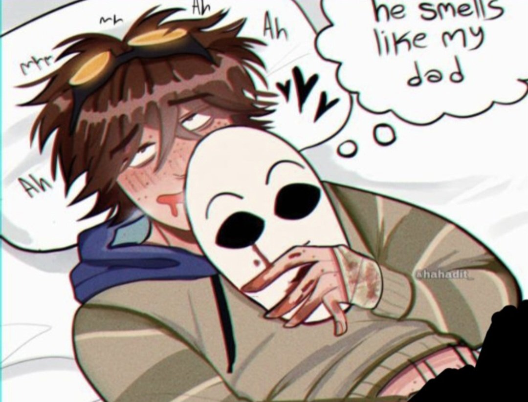 TaakeMeToTheArk's tweet photo. @2neuroticmusic @brainshrivel @x_092406 You'll find a lot of the evidence on tumblr if you search up "Hahadit" but long story short, they've heavily implied incestuous themes onto their Toby x Masky art and makes darkship art in general and also harassed another popular artist (Antlergrave) out of jealousy. https://t.co/u0OKSGa4wk