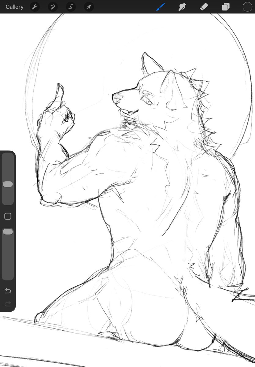 sreyel_'s tweet image. I'm becoming a furry bara artist, aren't I?