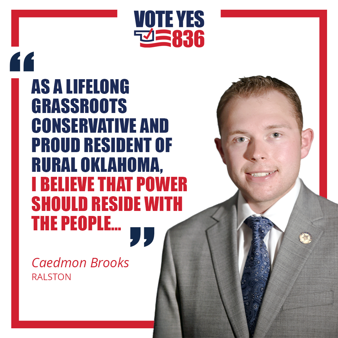 “We shouldn’t fear giving power back to the people. That’s exactly what conservatives should champion.”

Read Caedmon's op-ed at ow.ly/j6Fp50Xfkly.

#GrassrootsConservative #VoteYes836 #OpenPrimariesOK #RuralOK