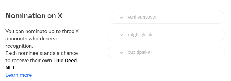[모멘텀 DEED NFT 추첨권 이벤트 마감]

많아봤자 한 열분 정도만 참여하시겠지 했는데
열배가 되어버린 참여자 수를 보며
모멘텀의 인기를 실감했읍니다!

저의 추천에 행운이 깃들길 바라는 마음으로 뽑았습니당.
이벤트 참여하신 분들 중에서 <a href="/MMTFinance/">MomentumⓂ️Ⓜ️T</a> 위주로 하시는 분들인지 확인했고요,
그