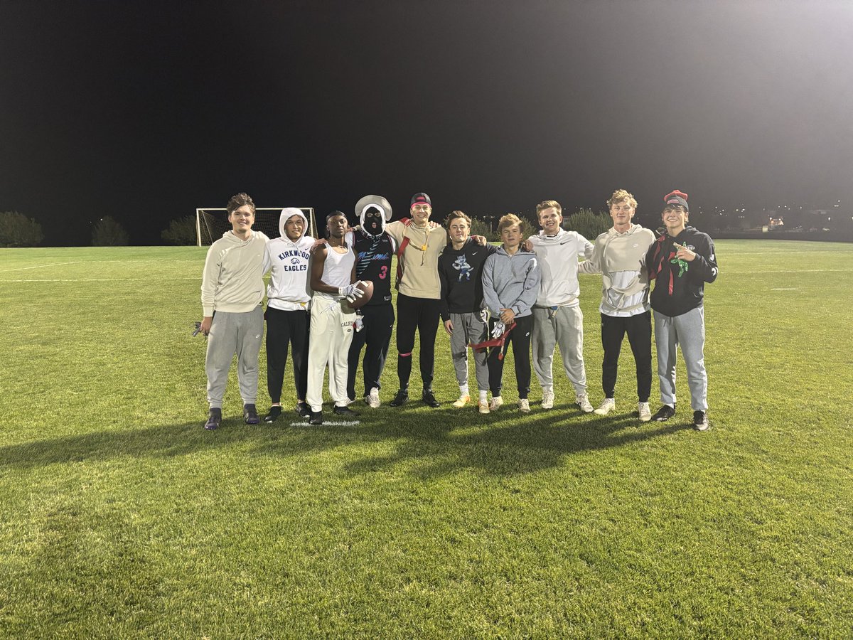 KCCREC's tweet image. Flag Football Champions with undefeated season