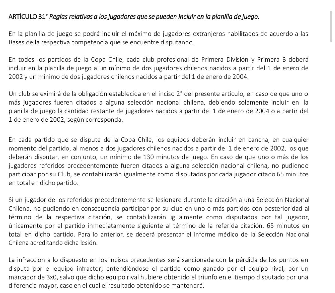 EXTRAÍDO DE LAS BASES OFICIALES DE LA COPA CHILE 2025🇱🇻
FF HAZLO