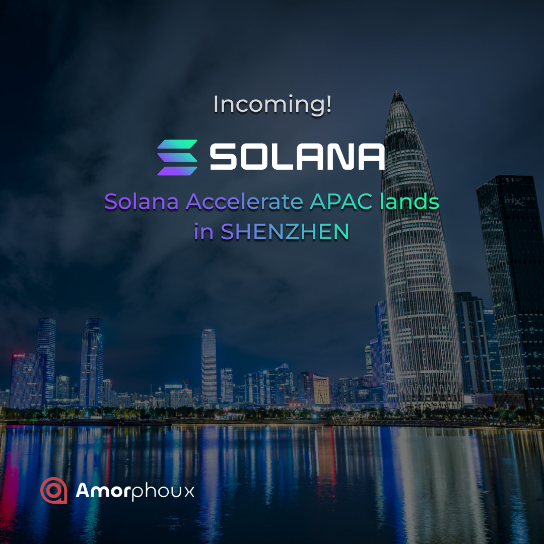 AMOR__Official's tweet photo. You heard that right!

Solana Accelerate APAC is accelerating into the future with Shenzhen, the world-class global hub of hardware innovation.

🚀Get ready to blast off!
https://t.co/vO0gL4iUIL

#crypto #CryptoMarket #Altcoins #Solana #shenzhen #APAC #Accelerate #Web3 #EVENT https://t.co/dDdzrjCFoW