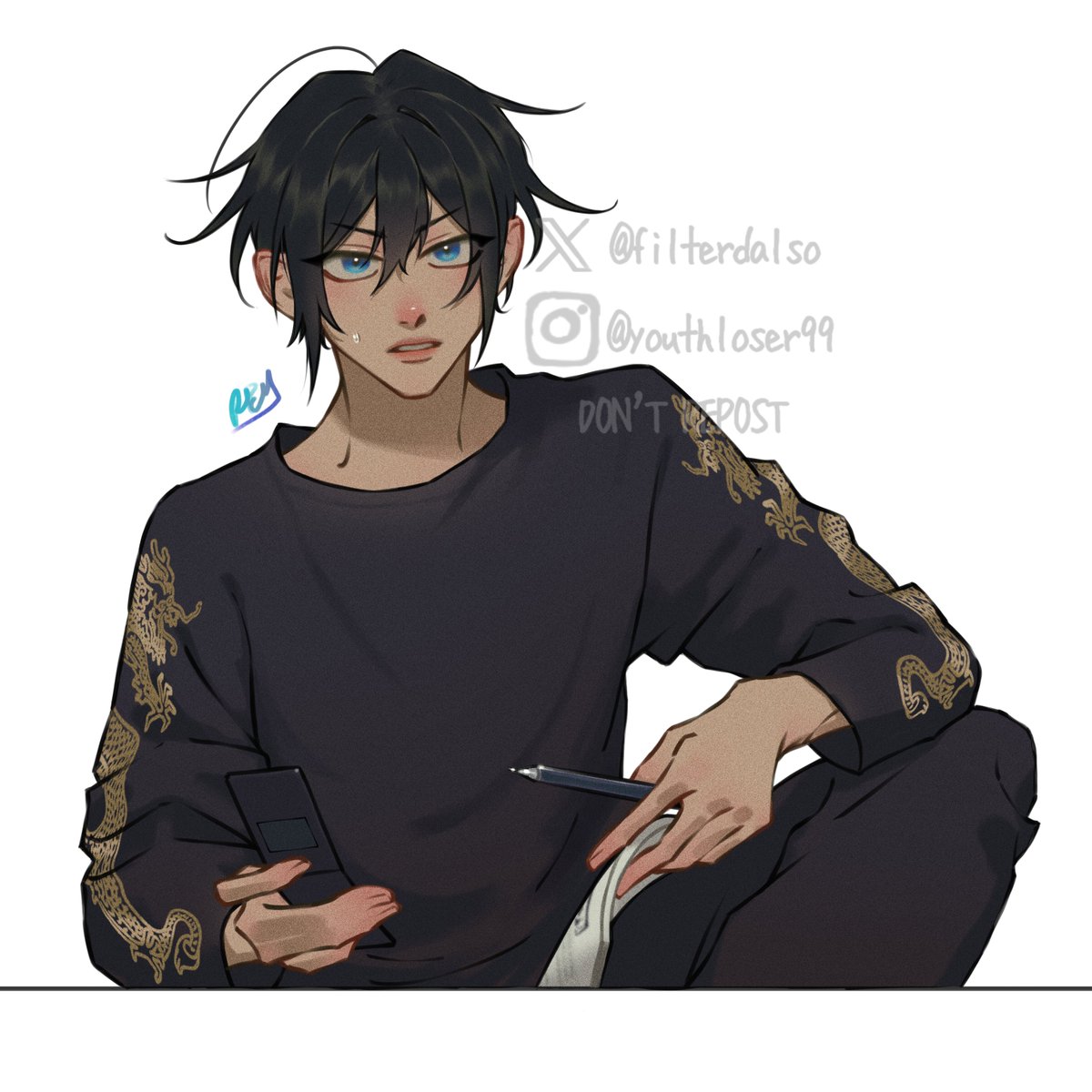 black haired hirano warmup 💙
#kghr_FA