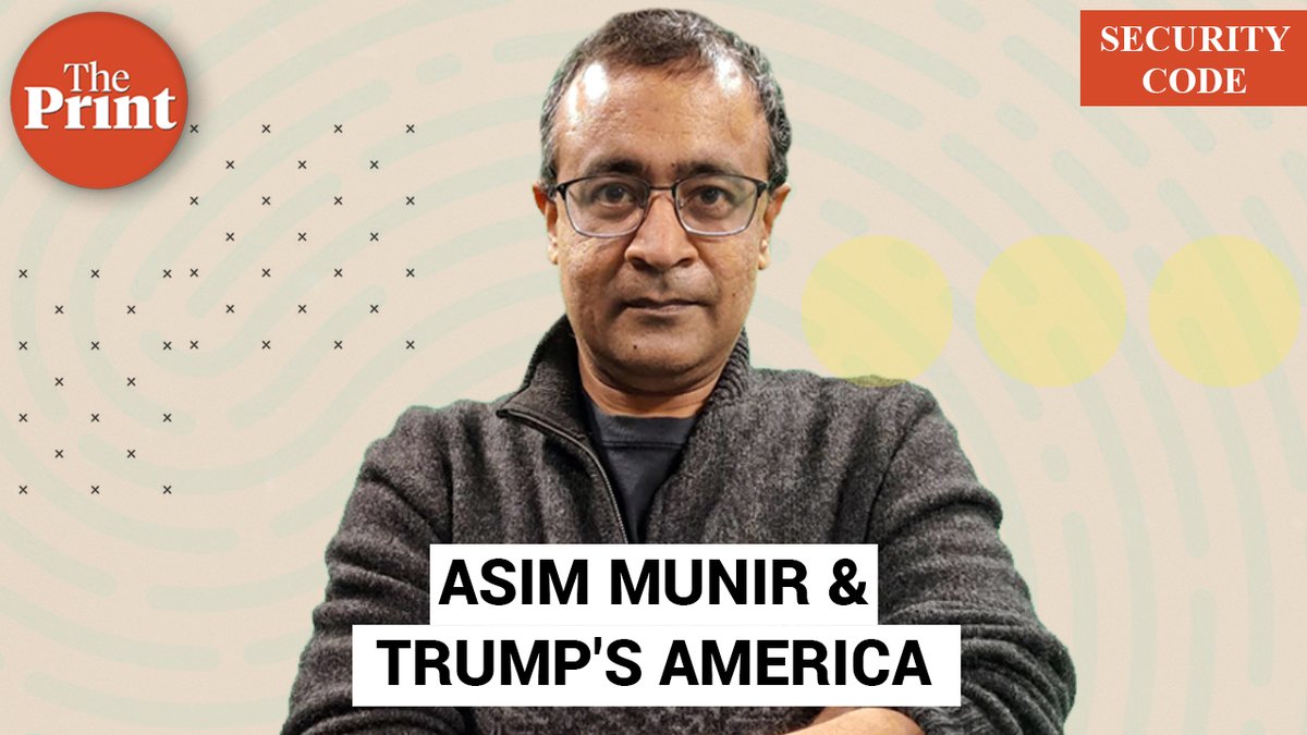 ThePrintIndia's tweet image. 'Trump’s America imagines Asim Munir is the authoritarian medicine needed to cure jihadism. He’s actually the disease', says @praveenswami
Watch ThePrint #SecurityCode
youtu.be/oWFxoqXLTGo