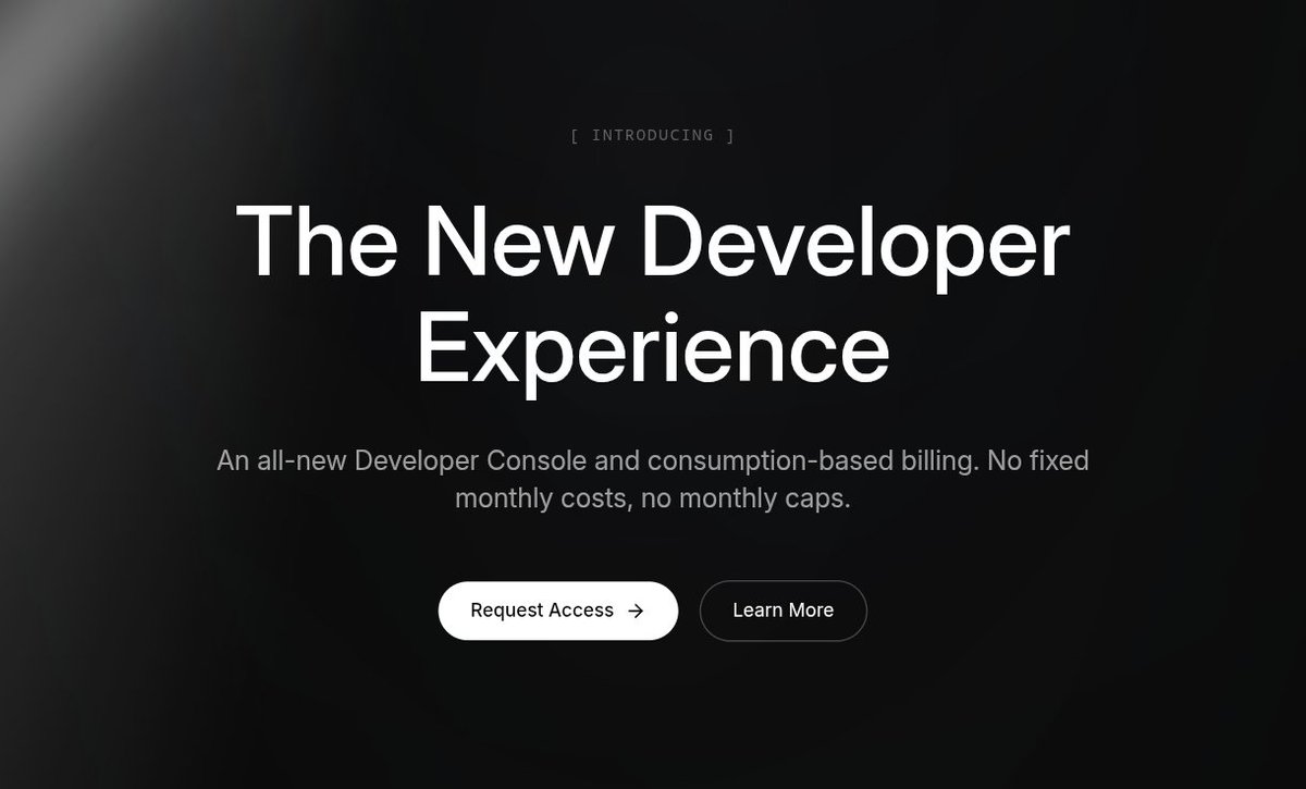 JorCodeAI's tweet image. 𝕏 introduced the new Developer Console, designed for true consumption-based API billing.
You only pay for what you use, when you use it, with no monthly fees, no caps, and no hidden limits.
Credits can be purchased instantly, letting you build and monitor usage in real time.…