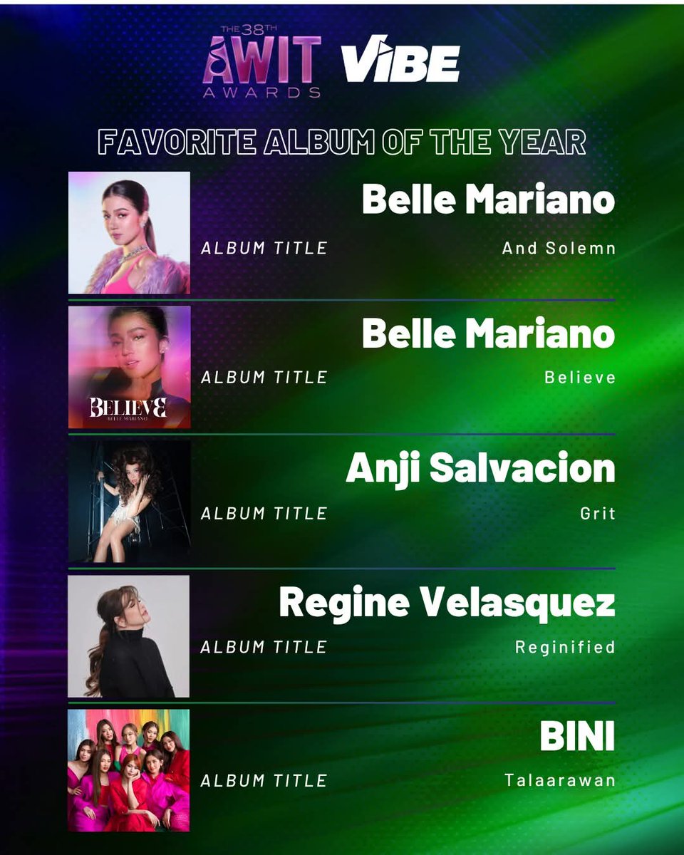 🎵 Favorite Record of the Year
🎶 Favorite Song of the Year
👑 Favorite Solo Artist
💿 Favorite Album of the Year
🎥 Favorite Music Video of the Year
🤝 Favorite Collaboration

Let’s show our love and support! 💛
Vote for Anji under the People’s Voice Category — every vote